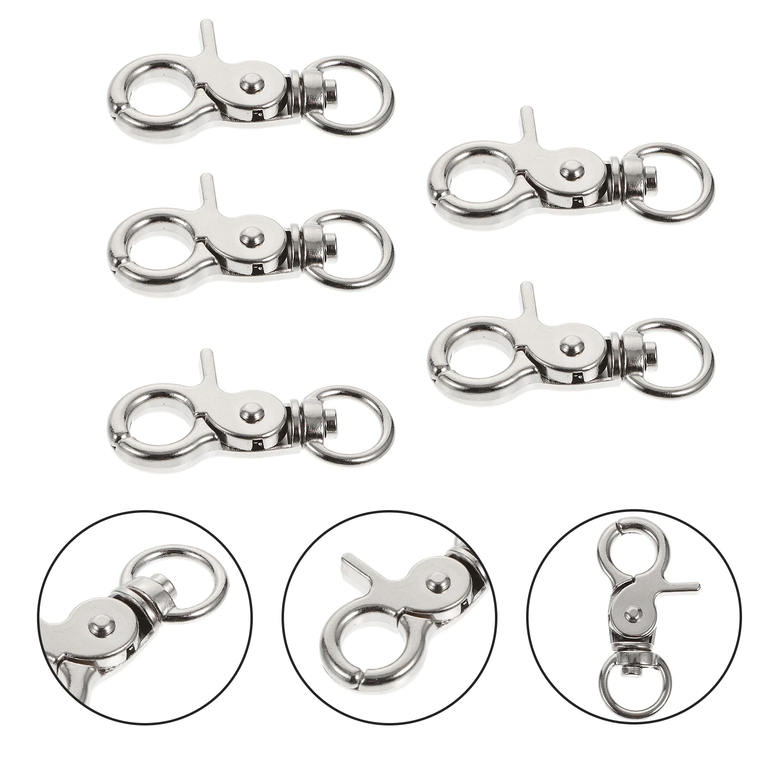 Picture of 5 Pcs Bird Parrot Cage Safety Buckle Pet Bird Cages Nests Stainless ...