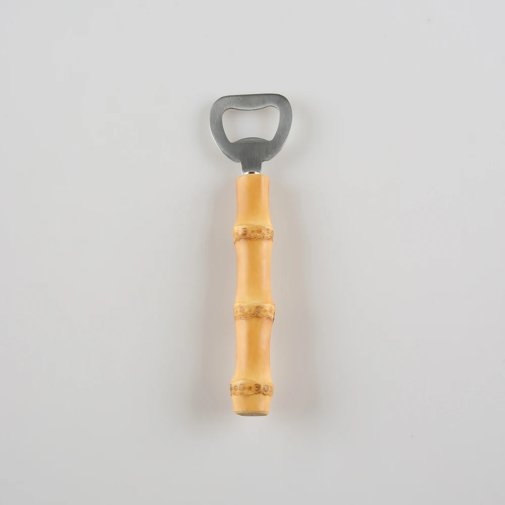 Creative Vintage Retro Drink Opening Tool Restaurant Household Bar Kitchen Bamboo Root Wooden Handle Beer Bottle Opener bottle opener