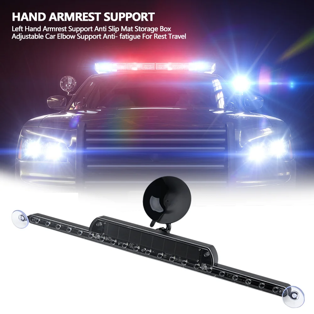 Solar RGB Car Strobe Warning Light LED Anti Collision Lights Flasher Stroboscopes Emergency