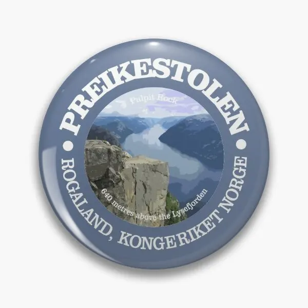 

Preikestolen W Soft Button Pin Clothes Collar Lover Funny Women Gift Badge Jewelry Brooch Fashion Cute Hat Metal Creative