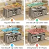 SEDETA Lift Top Coffee Table, 4 in 1 Multi-Function Convertible Coffee Tables with Storage and Hidden Compartment 4