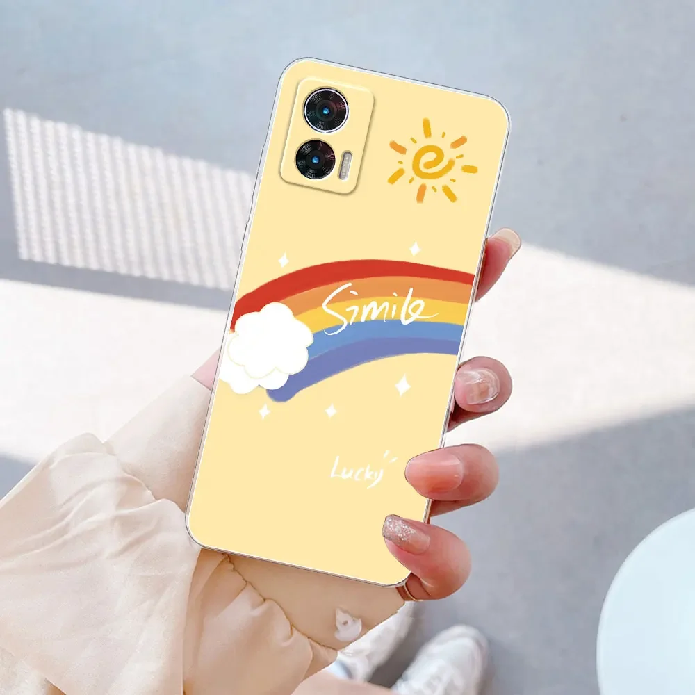Silicone Soft Back Cover | Clear Bumper Coque for Motorola Edge 30 Series