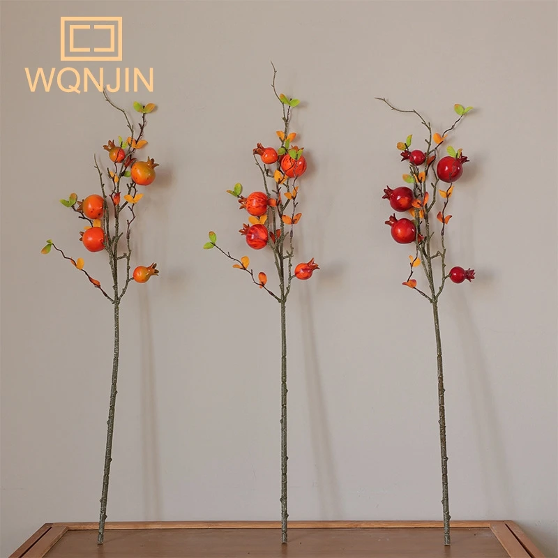 1PC Simulation Pomegranate Fruit New Year Spring Festival Home Living Room Decorations artificial fruits and vegetables