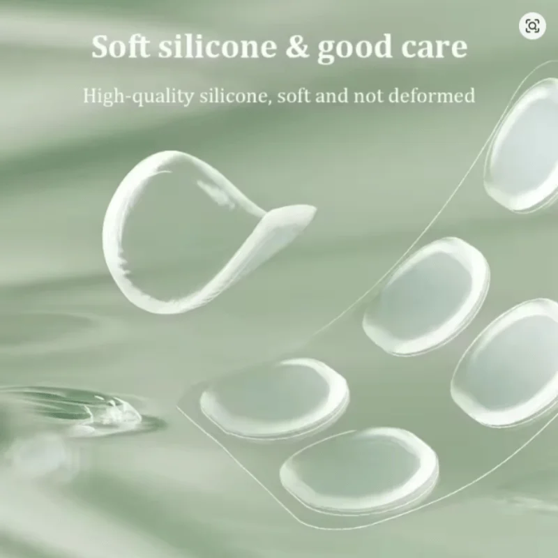 6 Pieces/Set Silicone Gel Heel Pads Adhesive Insoles for Shoes Foot Care Heel Anti-Slip Protective Pads