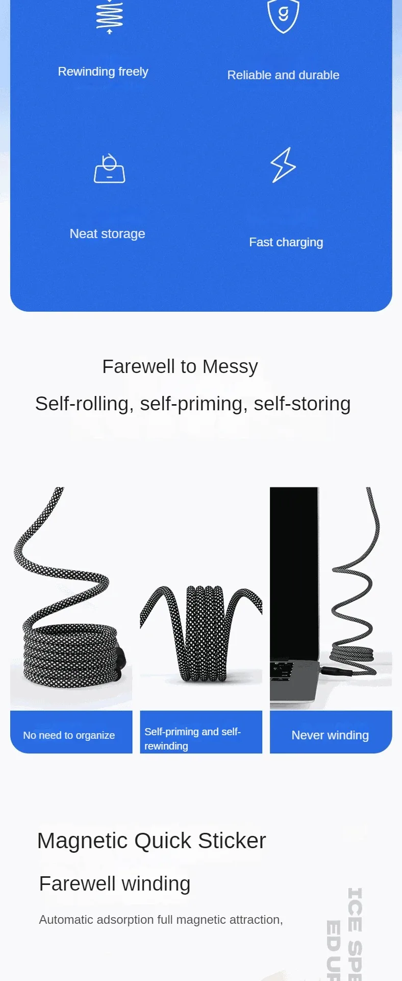Magnetic TYPE-C Cable