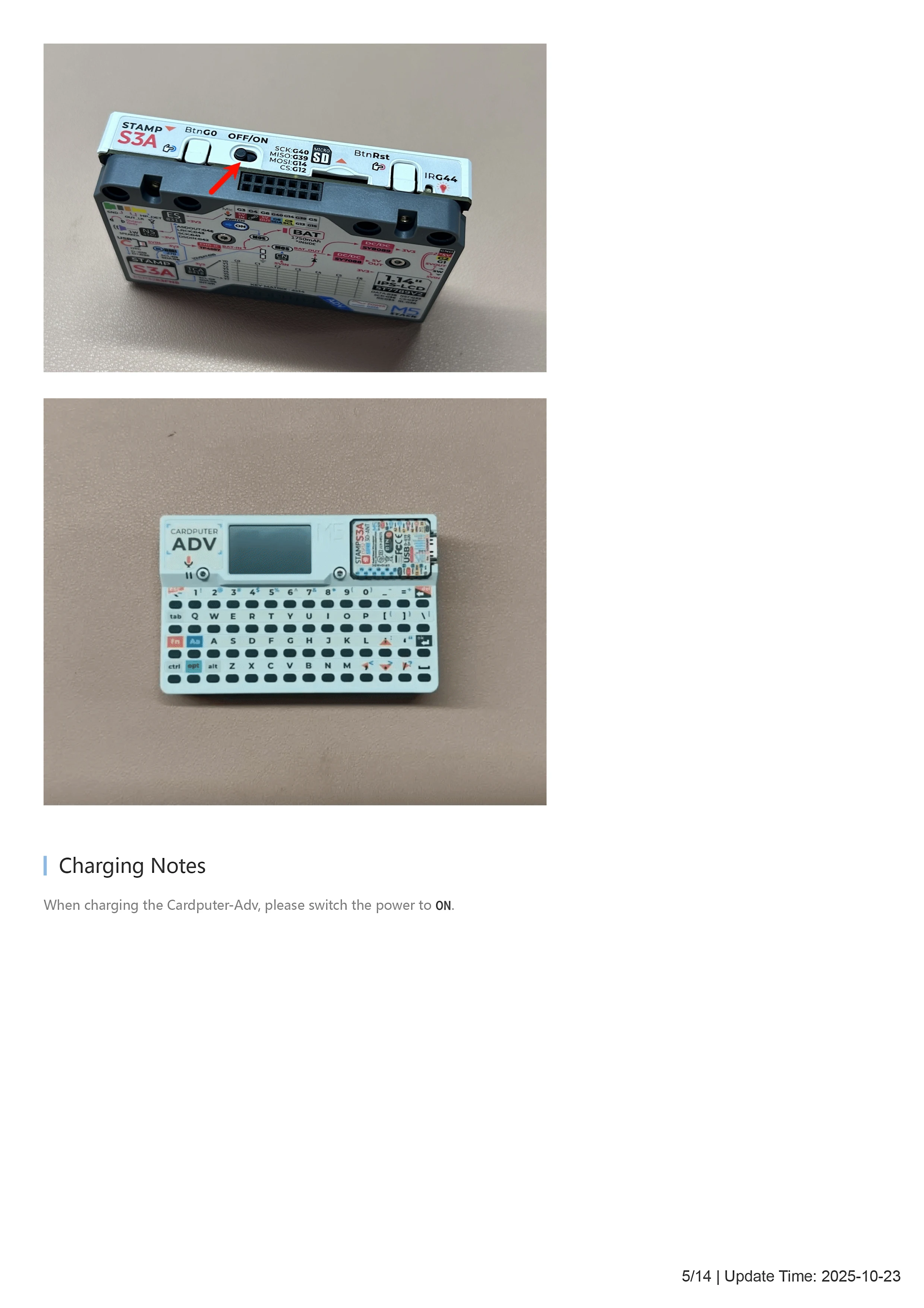 Cardputer Adv ESP32 Card Computer 56 Key Programmable Development Board Stamp-S3