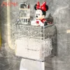 Punch Free Tissue Dispenser Hand Wiping Paper Box Toilet Toilet Paper Box Wall Mounted Household Toilet Paper Drawer 2