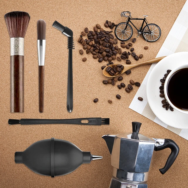 Set 5 Spazzole Per Pulizia Macchina Caffè - Per Macinacaffè, Angoli Stretti, Casa E Ufficio - Foto 10