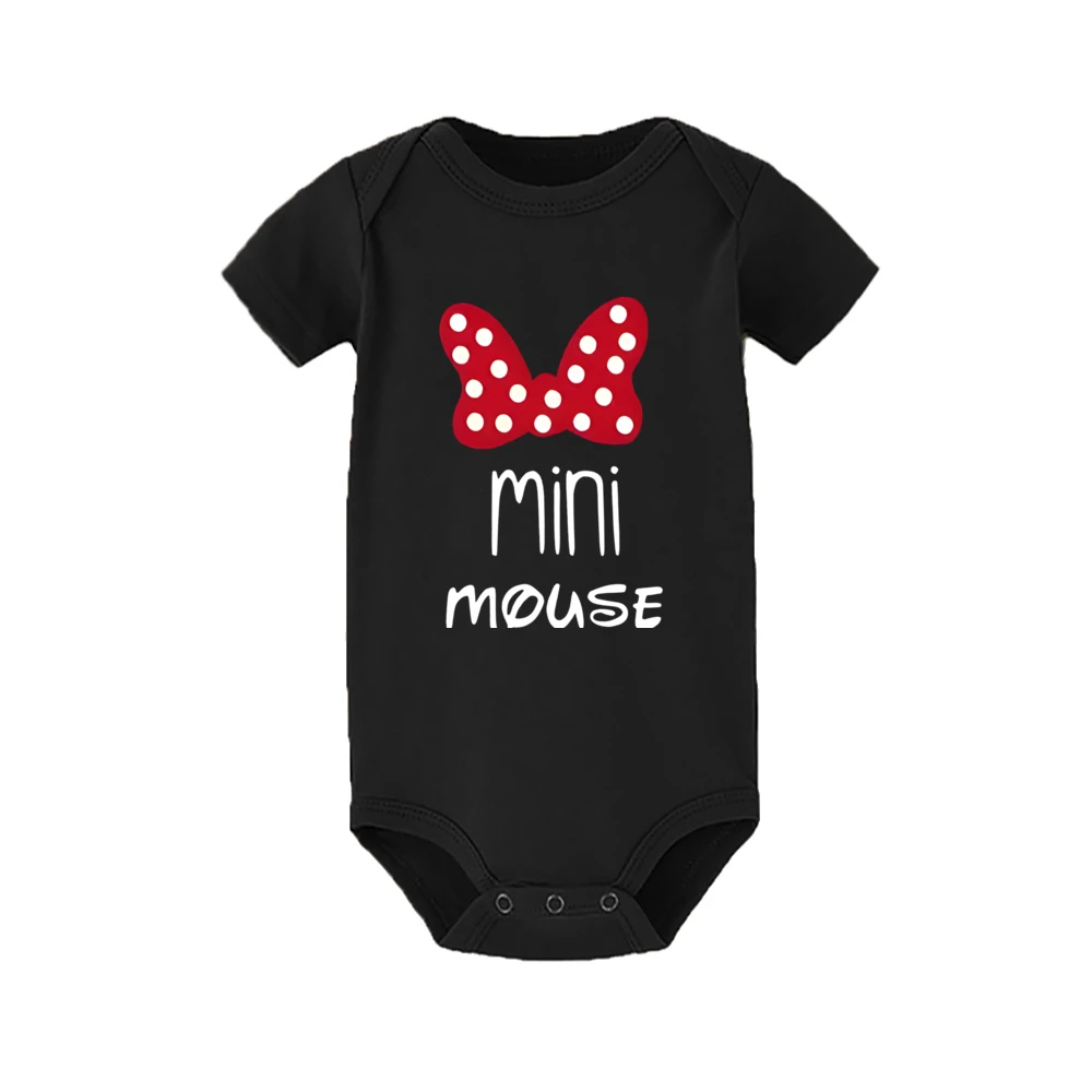 Mom and Kids Matching Tees for Summer MAMA and MINI Mouse Letter Print Short Sleeve Tops Stylish Family Matching T-shirts 5