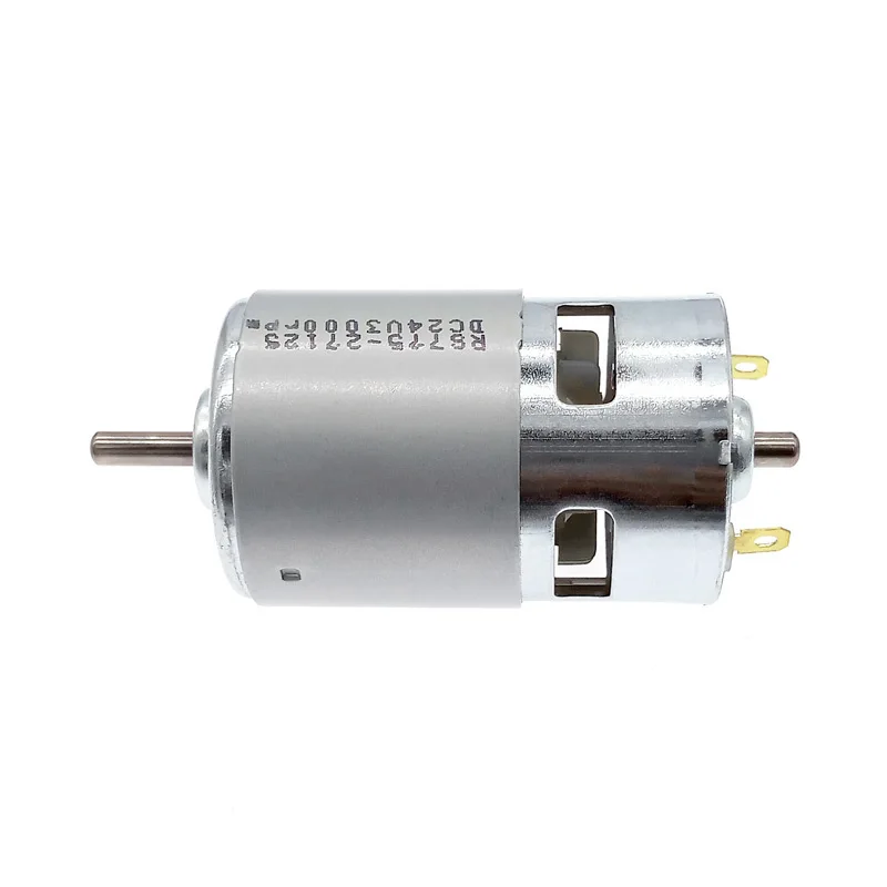 Moteur électrique RC 24V 15000rpm 13 dents avec câbles et connecteur, vue arrière