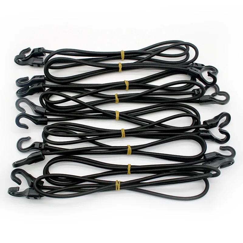 Bungee Straps Cargo Straps Cargo Tie Down Strap Lashing Strap Tie Down Straps Luggage Strap Elastic Binding Rope 1m/1. 5m/2m Motorcycle Heavy Duty Elastic Bungee Shock Cord Strap Stretch Plastic Hook Elastic Round Rope Luggage Tent