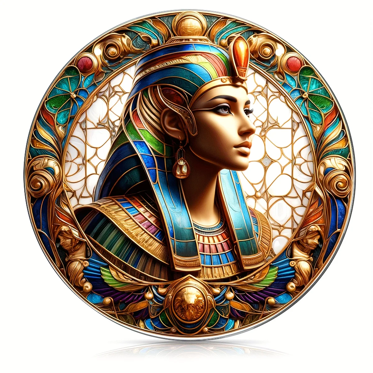 Glam Style Acrylic Decorative Sign&Plaque,Egyptian Goddess Bastet Sun Catcher,Symbolic Religious Theme,Wall Hanging,Home Decor - Image 6