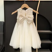 Robe d'été en Tulle pour filles, tenue de princesse en maille bouffante à paillettes, vêtements de fête d'anniversaire pour enfants, vêtements décontractés à la mode pour enfants de 2 à 10 ans 2