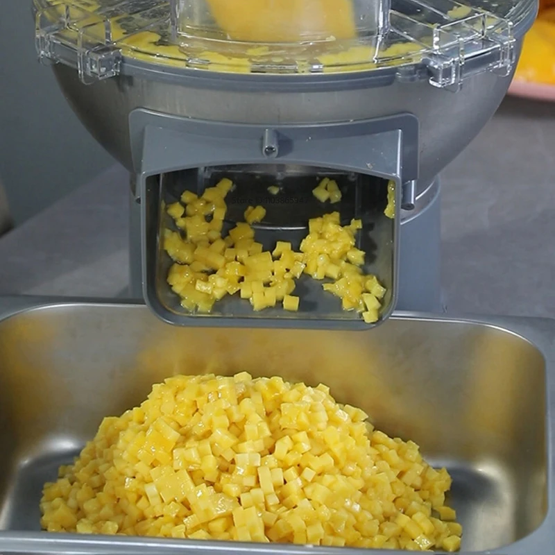 110V/220V Electric Dicing Machine Automatic Vegetable Cutter Potato Dicer Commercial Dicing Machine Fruit Carrot Dice Cutter 3