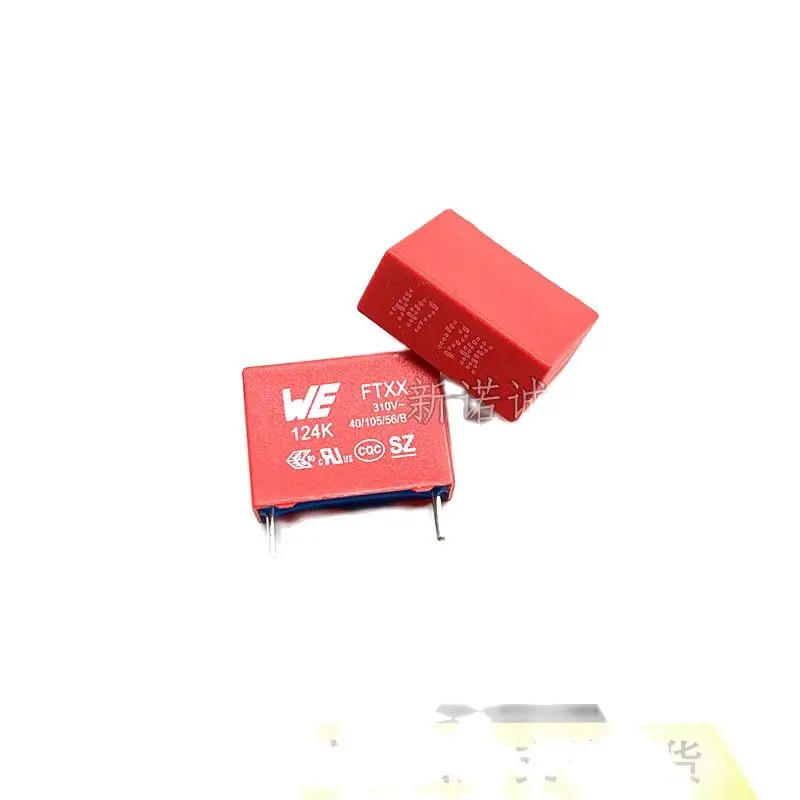 

10 шт./WE FTXX 310VAC 124 0,12 UF 310V 120NF предохранительный датчик, корректирующая пленка, конденсатор, расстояние ступни 15
