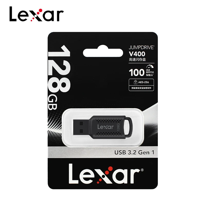Lexar USB3.2 V400 Flash Pen Drive 32GB 64GB 128GB Up to 100Mb/s Memory Stick for Computer Original U Disk Pendrive usb flash drive flash drive