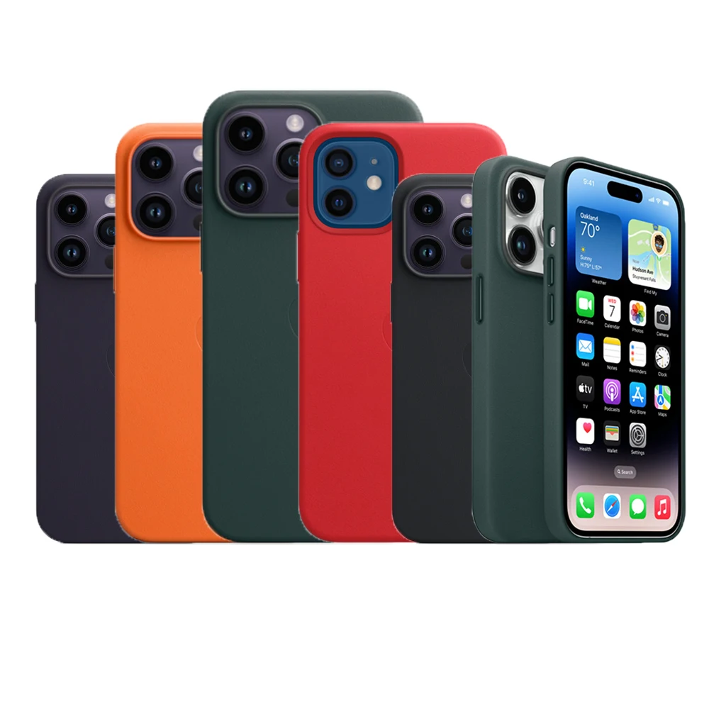 Custodia Originale In Pelle Apple Originale Con Custodia Magsafe Per Iphone 14 13 12 Pro Max 14 Plus Custodia Con Ricarica Wireless Custodie Magnetich