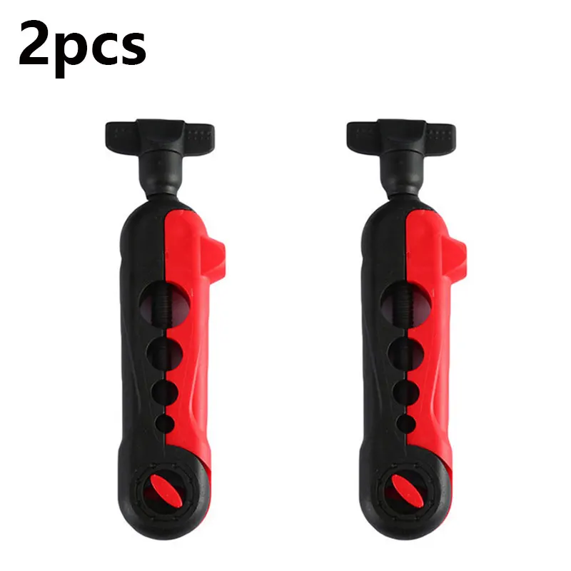 2pcs black red