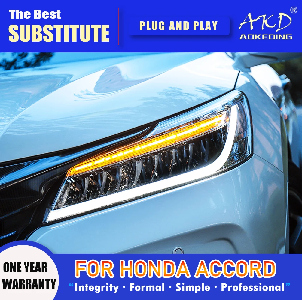 AKDHeadLampforHondaAccord95LEDHeadlight20152017Headlights