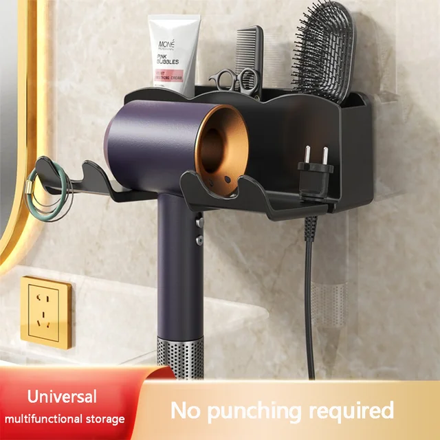 Wall Mounted Hair Dryer Rack 1