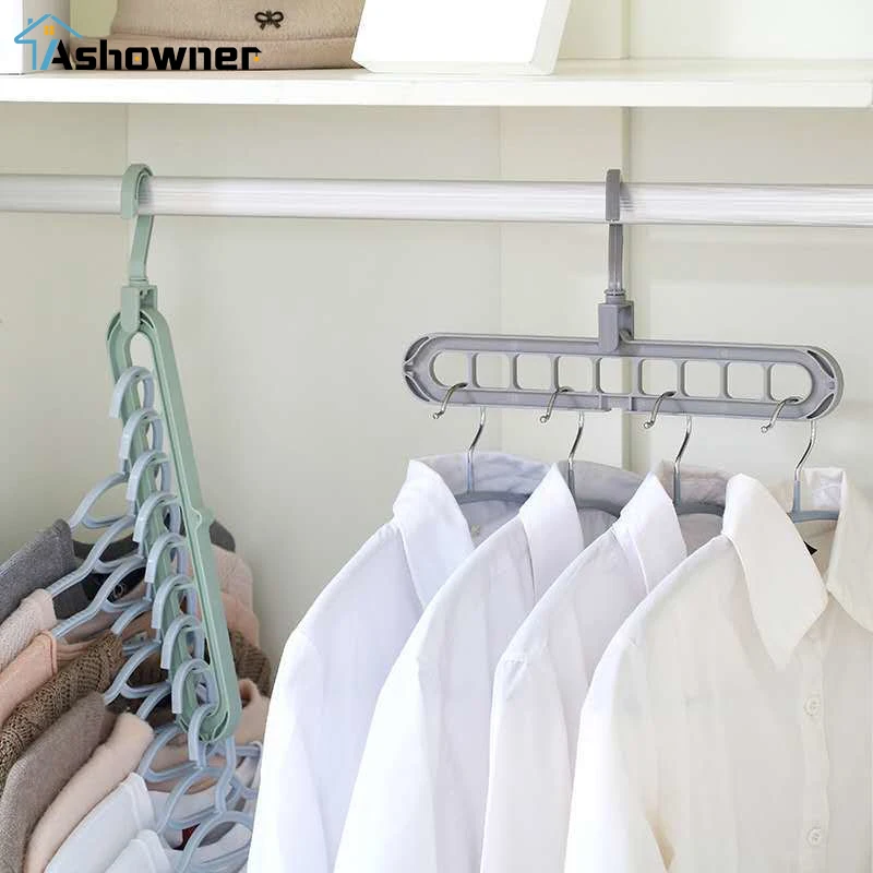 Multi Port Support Hangers for Clothes Multifunction Plastic Clothes