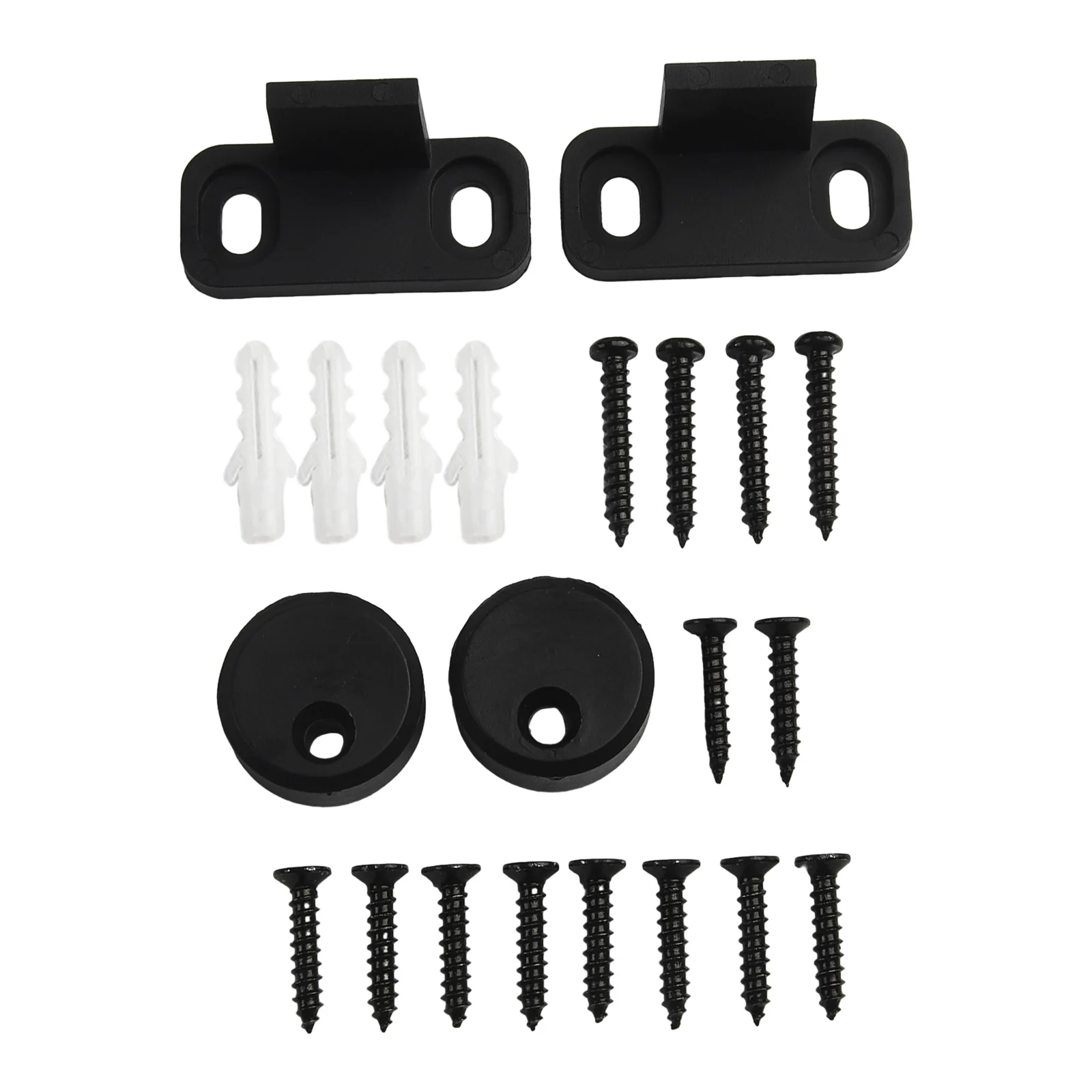 Description Picture 6 of itemMini Sliding Barn Door Hardware Kits For Cabinet Doors Rail Set Smooth Silent Furniture Hardware End Cap Floor Guide Door Screw
