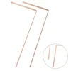 2 Sticks Pure Copper Metal Detector Rod Probe For Water/Treasure/Finding Portable Head-round Dragon Seeking Dowsing Rods 4