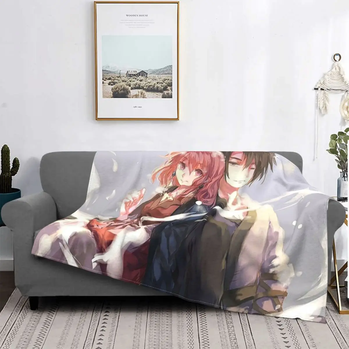 

Плюшевые одеяла Akatsuki No Yona для девушек из аниме, комикс, манга, новинка, пледы для кровати, дивана