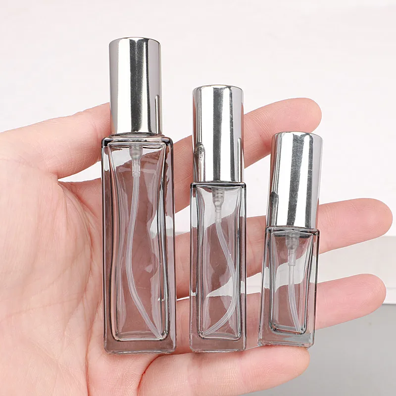 5/10/20ML Perfume Refillable Bottles High-grade Glass Press Atomizers Empty Container Travel Portable Separate Spray Bottle