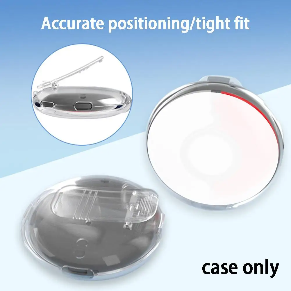 Custodia In Cristallo Per Pokemon Go Plus + Custodia Rigida Trasparente Per Pc Con Accessori Protettivi Per Cinturino Per Pokemon G8X1