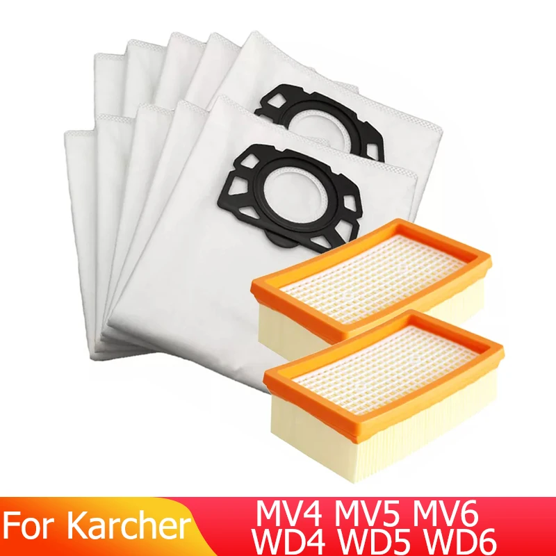 Vacuum Bags fit Karcher WD4 WD5 WD5/P MV4 MV5 MV6 Wet & Dry, 2.863