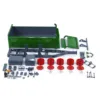 LESU 1/14 RC 2-Axle Hydraulic Full Trailer LED Lights Painted Self-dumping Trailers for Remote Control Tractor Truck Model Toys 1