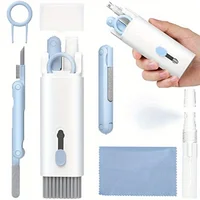 7in1 Multi-Function Cleaning Pen Soft Brush Flocking Sponge with Cloth, Airpod Cleaner Kit,for Airpods Pro 1 2 3, Mobile Phone 1