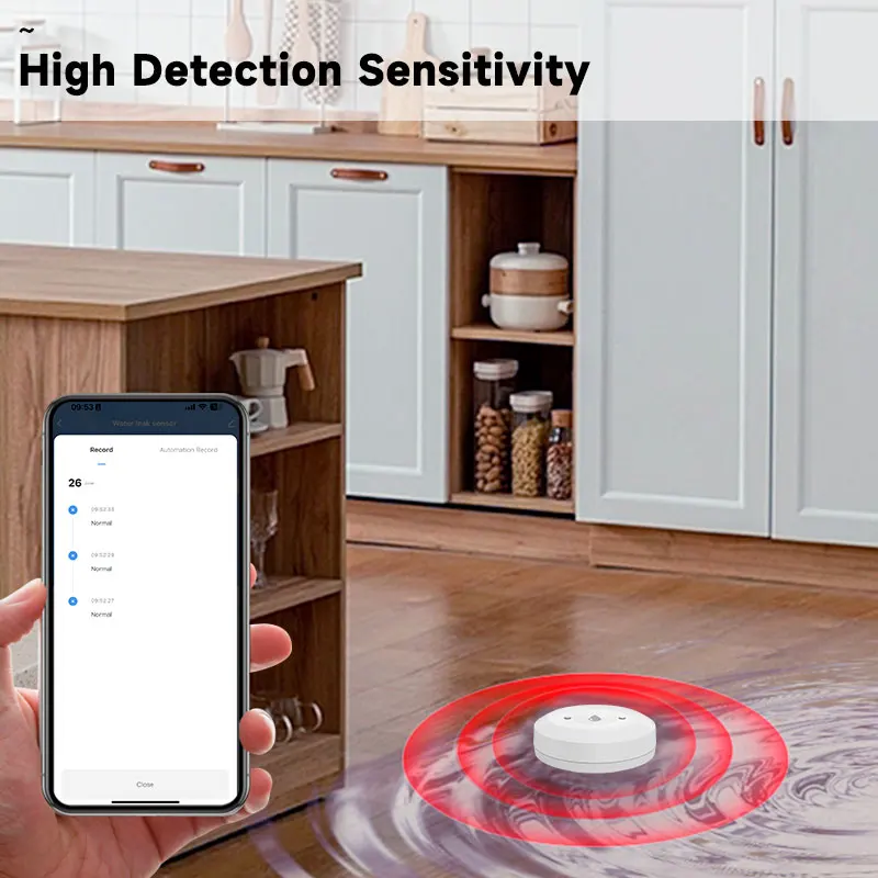 Tuya ZigBee Smart Water Sensor Leak Detector Flood Water Leakage Alarm Smart Life Control Work With Zigbee Gateway 4 Tuya ZigBee Smart Water Sensor Leak Detector Flood Water Leakage Alarm Smart Life Control Work With Zigbee Gateway 4