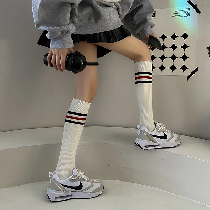

Harajuku Knee High Socks INS Lolita JK Long Socks Women JK Girls OverKnee Socks Thigh High Socks European American Socks Women
