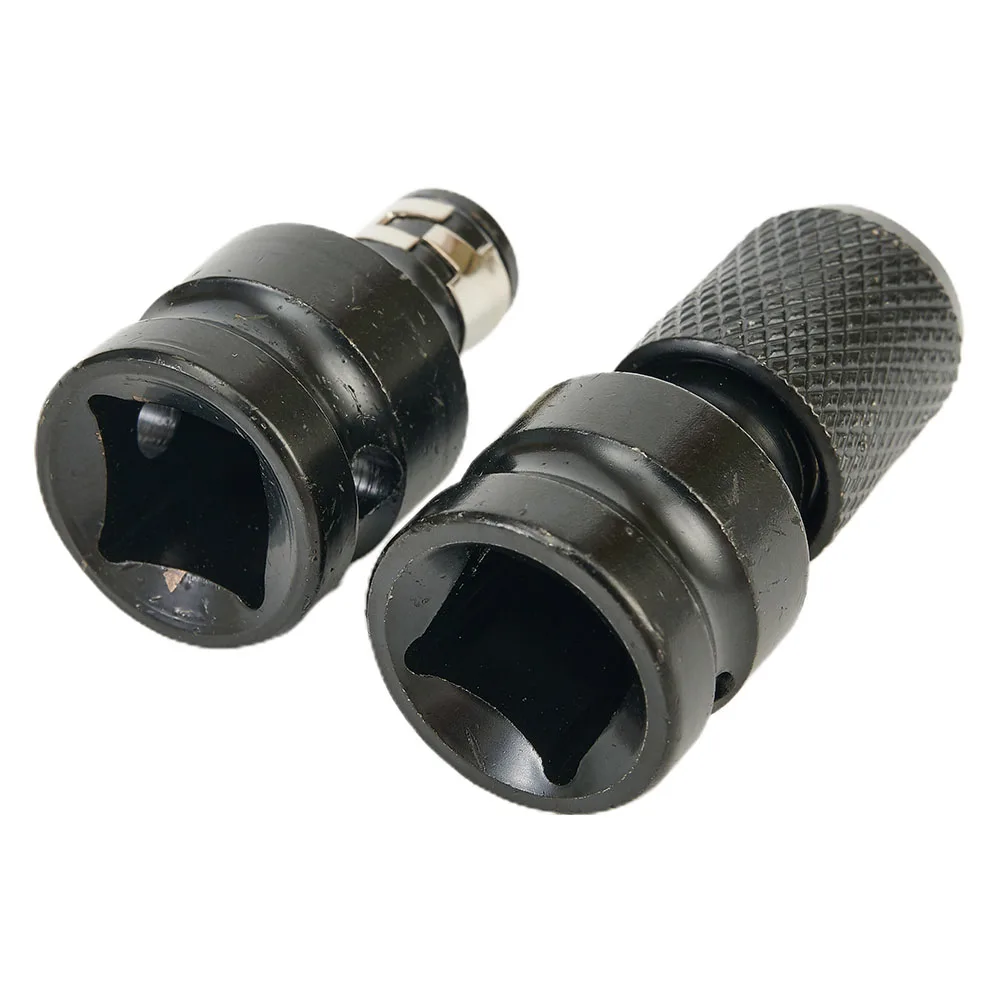 Drill Bit Chuck Adapters Tool 1/2 Square Drive To 1/4 Hex Shank 50x23x18mm Conversion Kit Set Steel