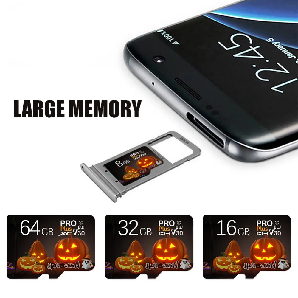 

128GB 32GB 64GB High Speed Flash Micro TF Cards V30 U3 Class10 Mini Memory Card With Adapter For Smartphone CameraTable PC