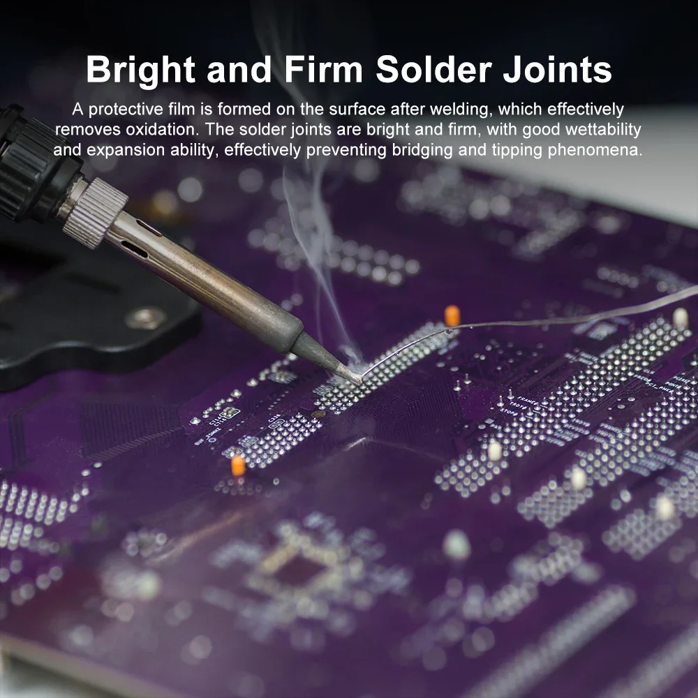 Soldering Wire Tin Wire Soldering Wire Flux Melt Rosin Core Solder Roll No-clean for Electrical Repair IC Repair