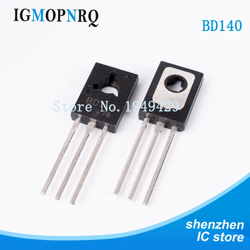 BD139 + BD140 TO-126 NPN 1.5A 80V NPN Epitaxial Triode Transistor 100pcs 50PCS BD139 + 50PCS BD140 D139+D140 new bjt transistor transistors kit