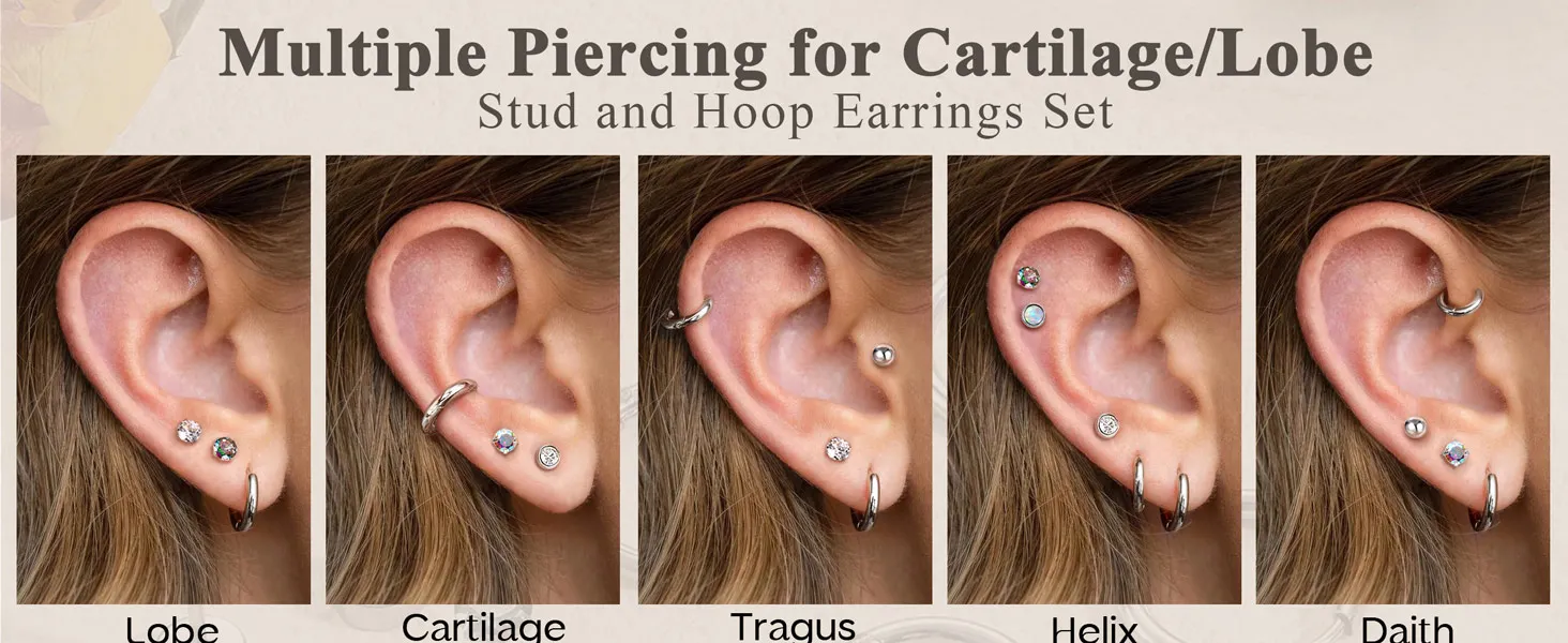 Earrings worn