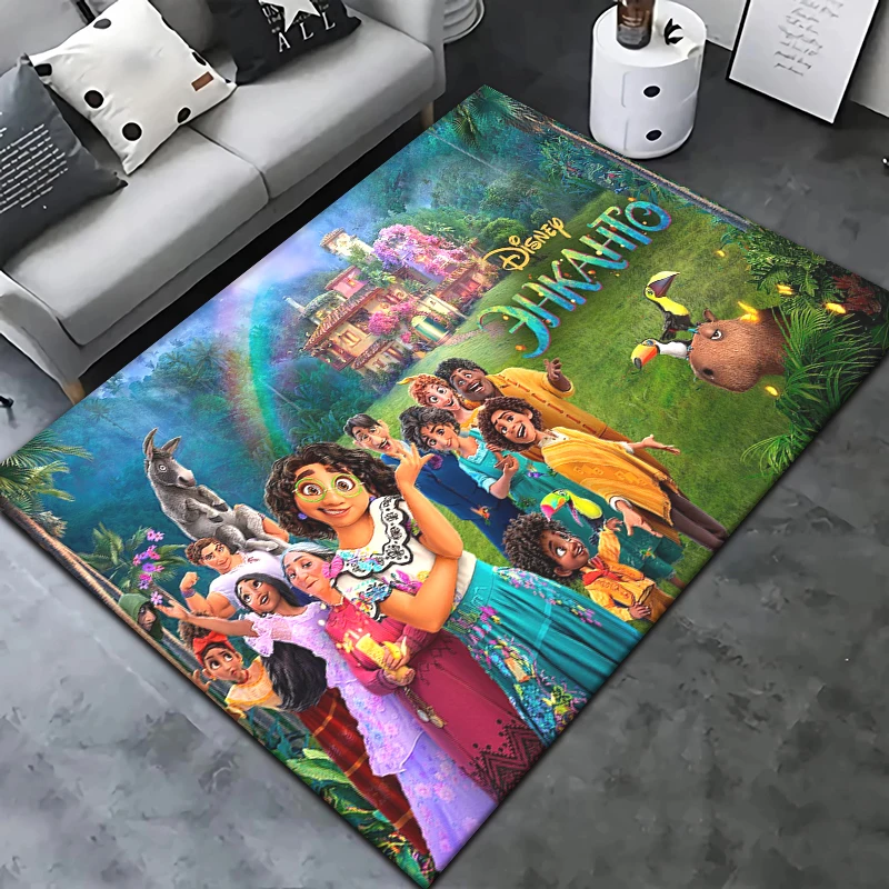 

Encanto Cartoon Carpet Rug for Living Room Bedroom Decoration Picnic Camp Kitchen Carpet Crawling Carpet Decoration