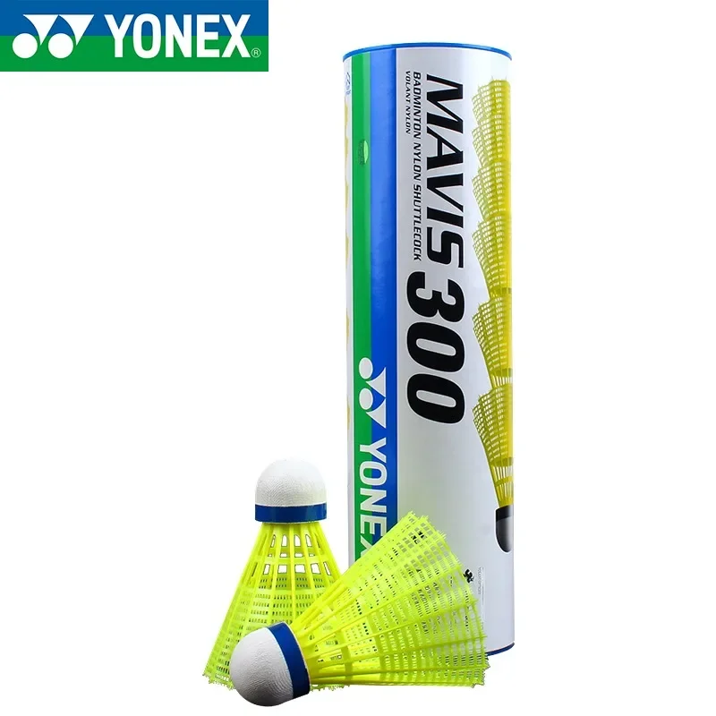 цена Yonex High Quality Mavis 300 Badminton Durable 6 Piece Nylon Balls Championship Badminton Training Badminton Indoor And Outdoor