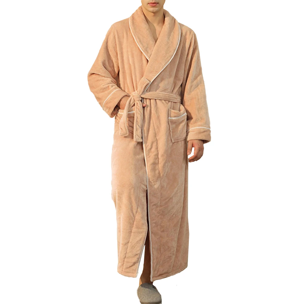 

Sleepwear Pajamas For Daily Large Long Sleeve Men Pajamas Nightgown Regular Soft Spring Thick Winter Comfy Fashion