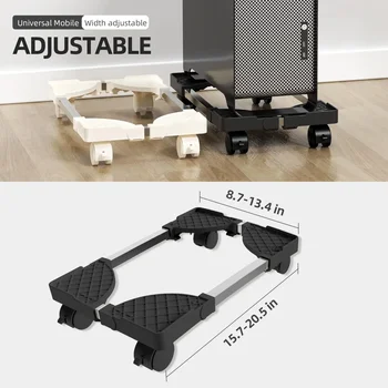 Supporto per CPU Mobile regolabile supporto per torre con ruote girevoli supporto per Computer per Tower Fit la maggior parte degli accessori da scrivania per PC 1