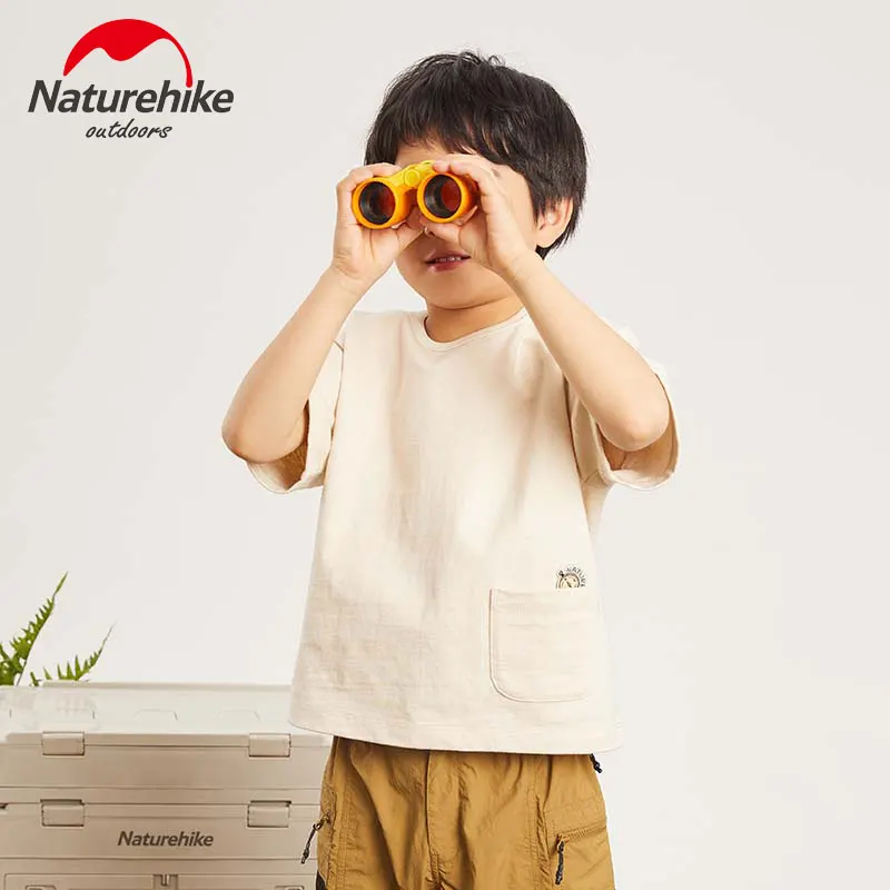 

Детские походные футболки Naturehike, быстросохнущая уличная спортивная одежда для мальчиков для скалолазания, кемпинга, бега, рыбалки, треккинга