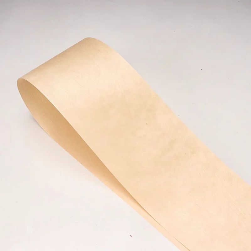 나무 문을위한 천연 나무 베니어 시트 자작 나무 홈 장식 베니어 가구 실제 베니어 나무 크기: 20x250cm T0.2mm