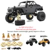 for MJX H12Y H12Y+ RC Car Chassis Brass Modification Accessories, Steering Cup, C-seat, Rear Cup, Gear Cover Counterweight Set. 1