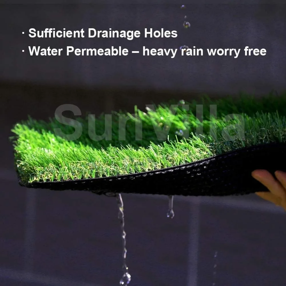 Artificial Grass Realistic Grasses Height 1 3/8" Indoor/Outdoor