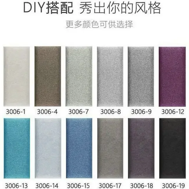 Tatami Wall Surround Bedroom Bed Headboard Anti-collision Wall Soft Pack Backrest Soft Background Sticker Self-adhesive