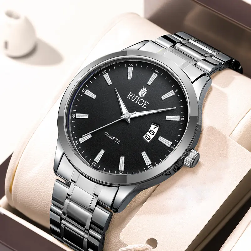 RUIGE Fashion Men's Watch Roman Scale Minimalist Men's Famous Watch Night Glow Waterproof Trendy Watch - Image 10